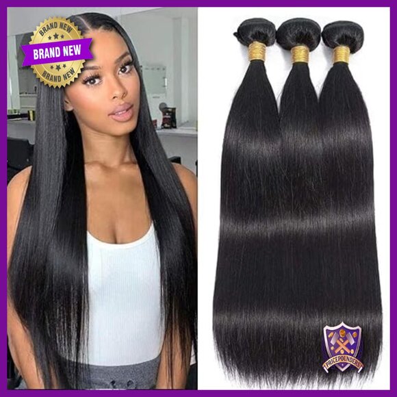 Brazilian Straight Human Hair Bundles 18 20 22 Inch Virgin Weave Extensions main image 6